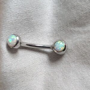 14G Titanium Opal Navel/Belly Ring